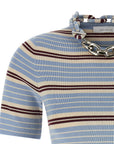 Paco Rabanne Blue Textile T-Shirt