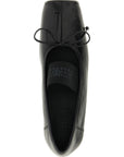 MM6 Maison Margiela Black Calfskin Ballet Flats