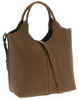 Tod's Brown Calfskin Handbag
