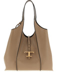 Tod's Beige Calfskin Tote Bag