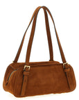 Versace Brown Calfskin Shoulder Bag