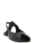 MM6 Maison Margiela Black Lamb Leather Flat Sandals