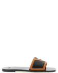 Valentino Garavani Brown Lamb Leather Slides