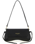 Twinset Black Leather Shoulder Bag