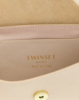 Twinset White Leather Shoulder Bag