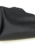 The Attico Black Calfskin Clutch Bag