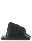 The Attico Black Calfskin Clutch Bag