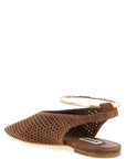 Jil Sander Brown Goatskin Ballet Flats