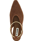 Jil Sander Brown Goatskin Ballet Flats