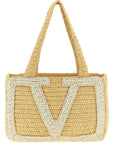 Valentino Garavani White Viscose Tote Bag