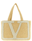 Valentino Garavani White Viscose Tote Bag
