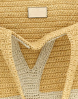 Valentino Garavani White Viscose Tote Bag