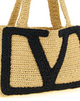 Valentino Garavani Beige Viscose Tote Bag