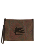Etro Multicolor Cotton Clutch Bag