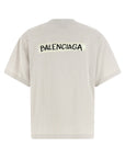 Balenciaga Gray Cotton T-Shirt