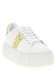 Versace Gold Nylon Platform Sneakers