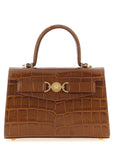 Versace Brown Calfskin Handbag