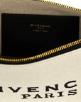 Givenchy Beige Cotton Clutch Bag