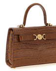Versace Brown Calfskin Handbag
