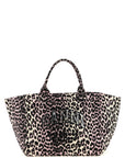 Ganni Multicolor Recycled Cotton Tote Bag