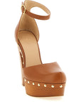 Chloé Brown Lamb Leather High Heel Pumps