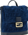 Fendi Blue Cotton Backpack