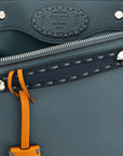 Fendi Blue Calfskin Handbag