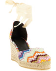 Missoni Multicolor Cowhide Wedge Sandals