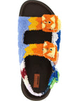 Missoni Multicolor Goatskin Flat Sandals