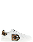 Dolce & Gabbana Brown Calfskin Low Top Sneakers