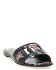 Dolce & Gabbana Black Calfskin Slides