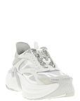 Fendi Gray Calfskin Athletic Sneakers