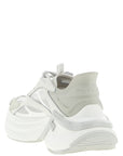 Fendi Gray Calfskin Athletic Sneakers
