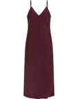 Norma Kamali Bordeaux Polyester Midi Dress