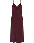 Norma Kamali Bordeaux Polyester Midi Dress