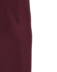 Norma Kamali Bordeaux Polyester Midi Dress