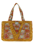 Valentino Garavani Multicolor Viscose Tote Bag