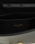 Saint Laurent Black Calfskin Clutch Bag