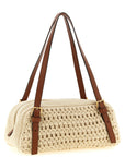 Versace Beige Cotton Shoulder Bag