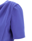 Carolina Herrera Blue Polyester Midi Dress