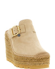 Stella McCartney Beige Viscose Wedge Sandals