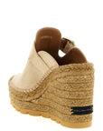 Stella McCartney Beige Viscose Wedge Sandals