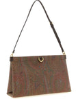 Etro Brown Cotton Clutch Bag