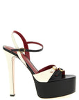 Valentino Garavani Bicolor Calfskin Stiletto Heel Sandals