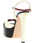 Valentino Garavani Bicolor Calfskin Stiletto Heel Sandals