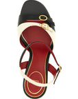 Valentino Garavani Bicolor Calfskin Stiletto Heel Sandals