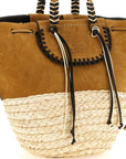 CUBA LAB Beige Leather Tote Bag