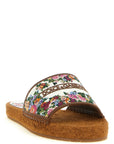Dolce & Gabbana Multicolor Lamb Leather Slides