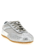 Alexander McQueen Silver Leather Athletic Sneakers