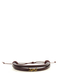Saint Laurent Bordeaux Lamb Leather Bracelet